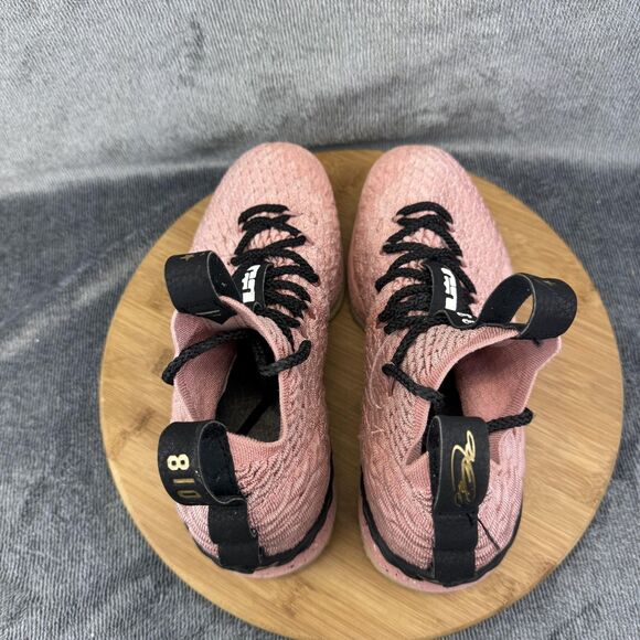 Nike LeBron 15 Shoes Youth Size 7Y Pink Rust Hollywood Basketball 943782-600 - Picture 5 of 10